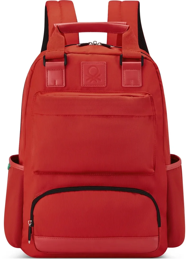 Color Block Tote 15.6" Softside Laptop Backpack - Red